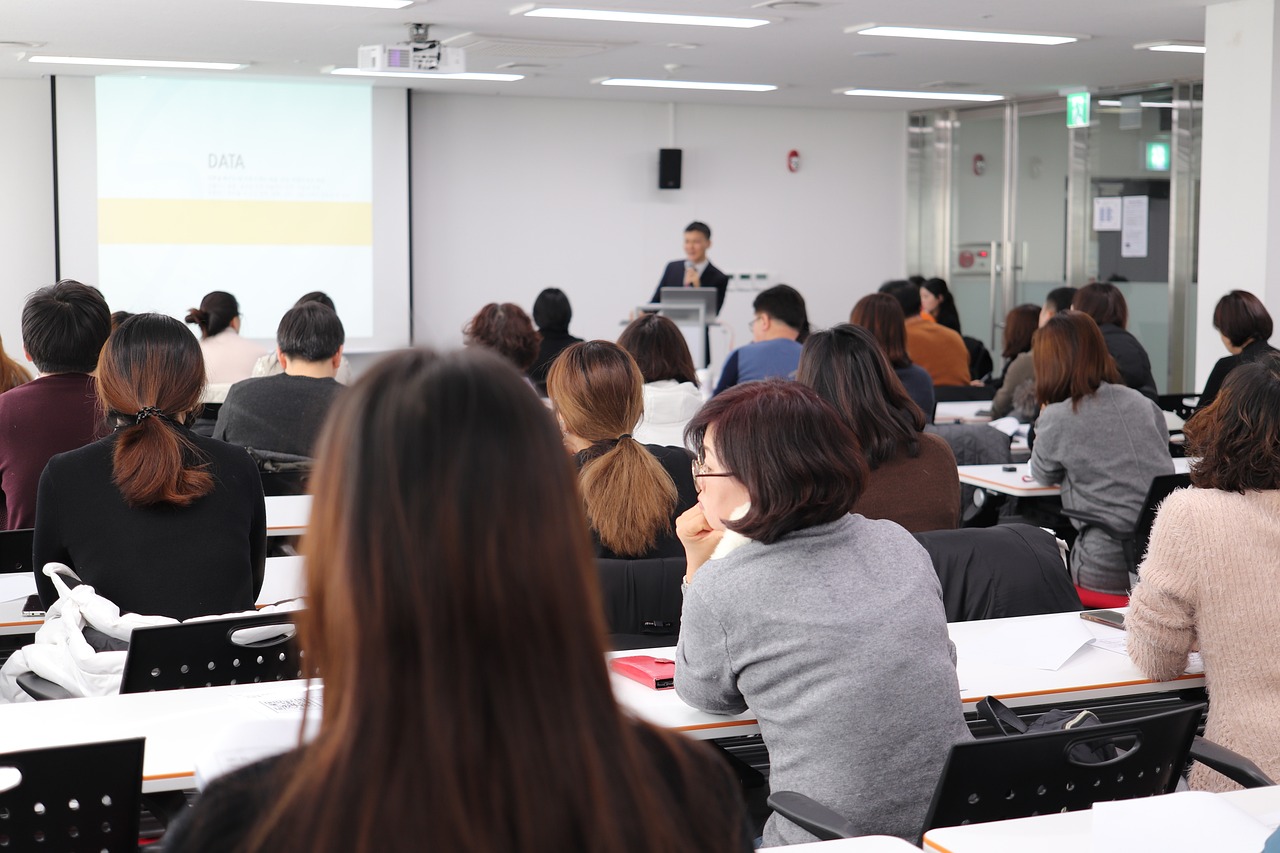 Lecturer presenting